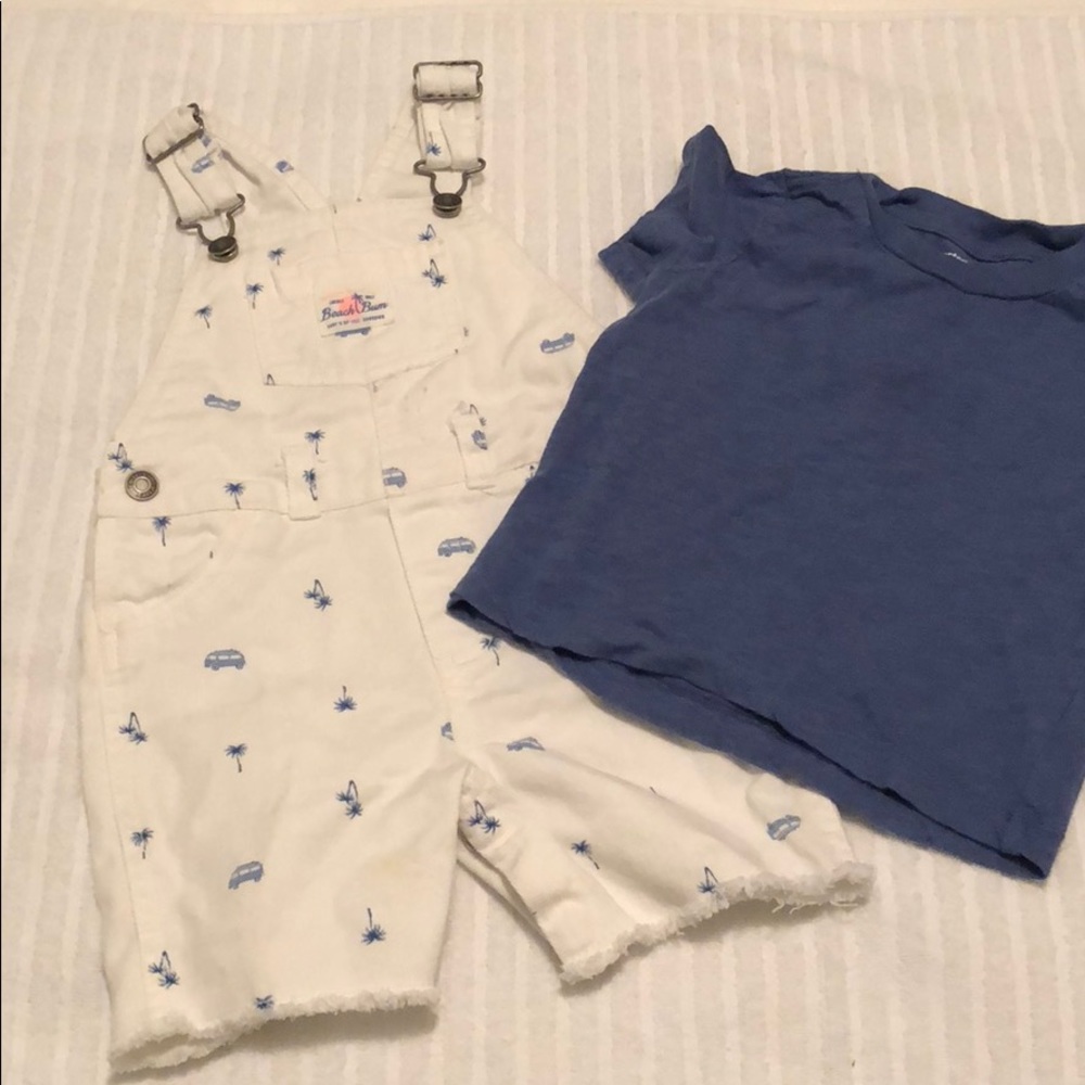 Carter’s short overalls and t-shirt 18m